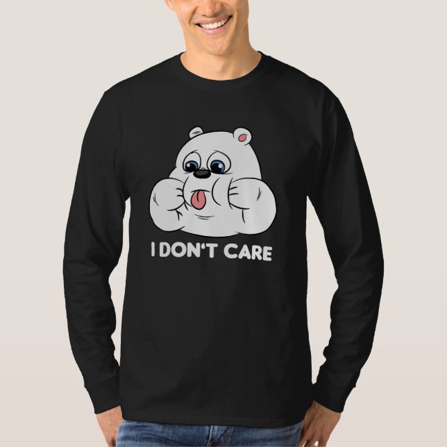 Camiseta I don't care Silly Bear Halloween Costume for Weir (Anverso)