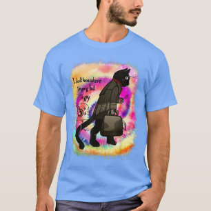 Camiseta I Dont Know Where Im Going But Im Gay Funny Black 