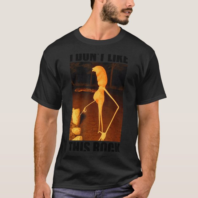Camiseta I Don't Like This Rock Funny Marcus The Worm Meme  (Anverso)