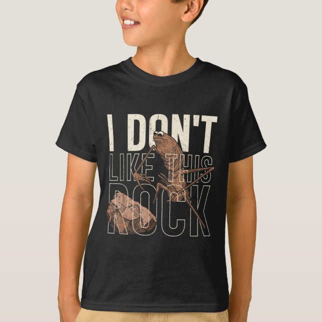 Camiseta I Don't Like This Rock Marcus The Worm Meme Funny  (Anverso)