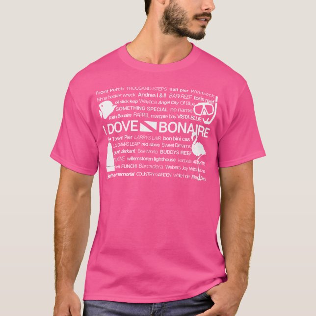 Camiseta I Dove Bonaire Scuba Buceo (Anverso)