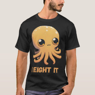 Camiseta I Eight It Octopus Squid Coral Tentacles Calamar