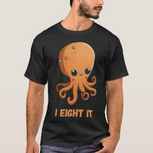Camiseta I Eight It Octopus Squid Coral Tentacles Calamar