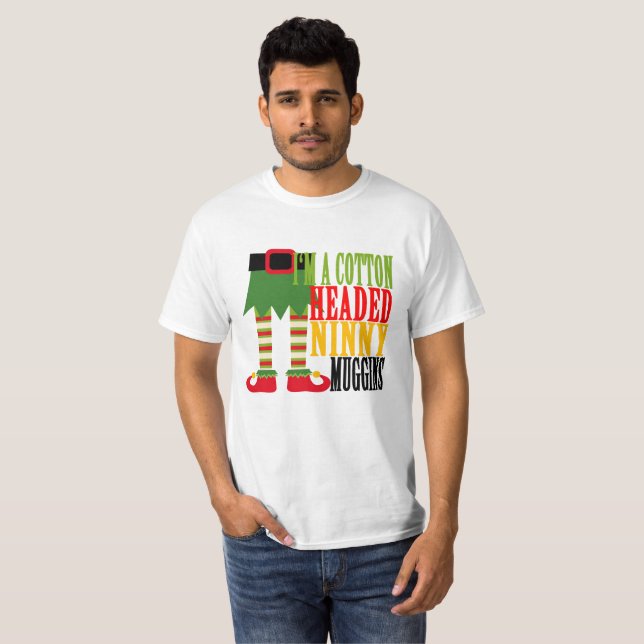 CAMISETA I EL ` M UN ALGODÓN DIRIGIÓ NAVIDAD DEL BOBO (Anverso completo)