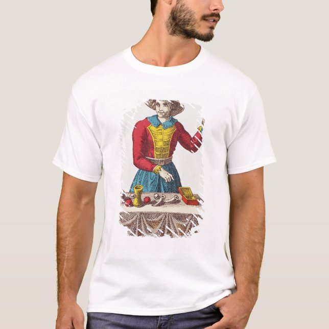 Camiseta I el mago, siete cartas de tarot (Anverso)