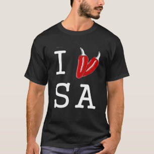 Camiseta I el T negro de los hombres Jalapeno SA