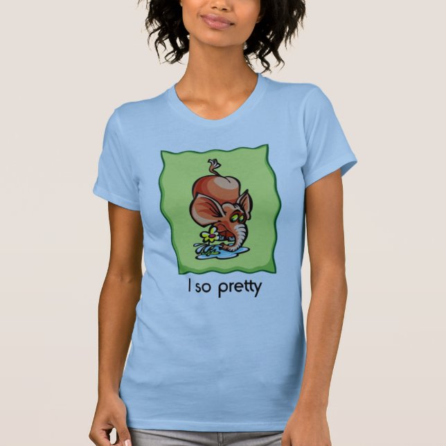 Camiseta I elefante tan bonito (Anverso)