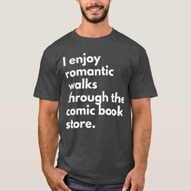 Camiseta I Enjoy Romc Walkshroughhe Comic Book Store Comics (Anverso)