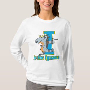 Camiseta I es para iguana letra abc caricatura
