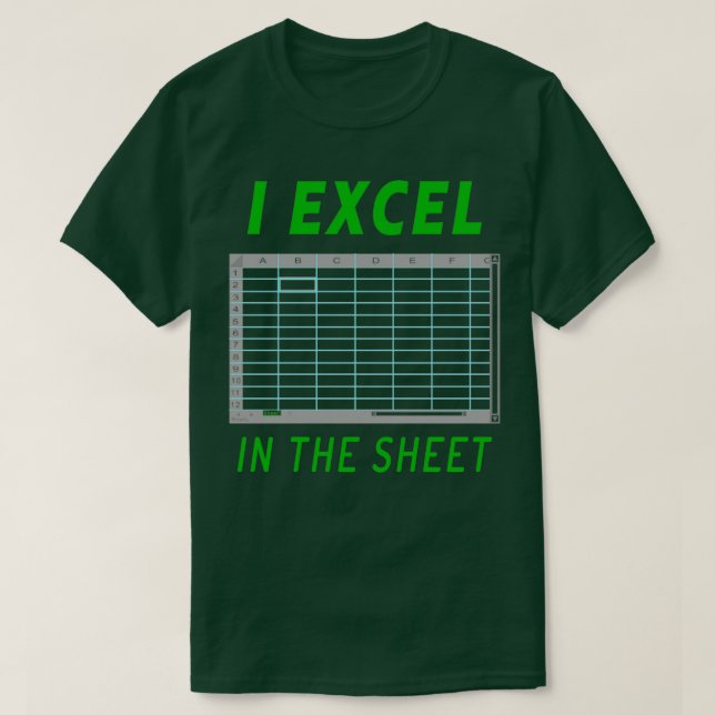 Camiseta I Excel En La Hoja (Diseño del anverso)
