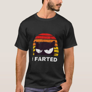 Camiseta I Fed Sneaky Cat Dad Joke Distressed