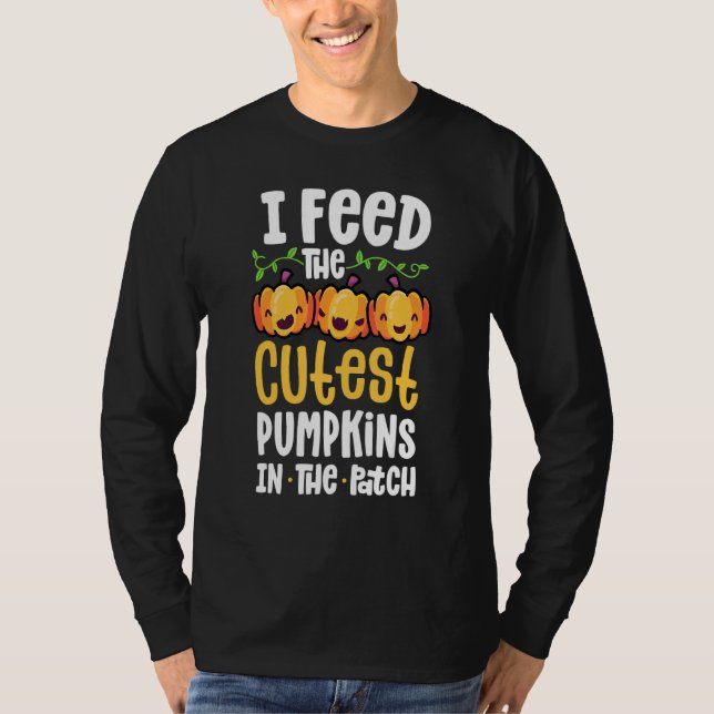 Camiseta I Feed The Cutest Pumpkins In The Patch Lunch Lady (Anverso)
