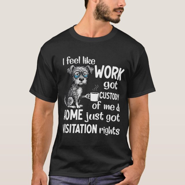 Camiseta I Feel Like Work Got Custody Anel Custody Of Me Fu (Anverso)