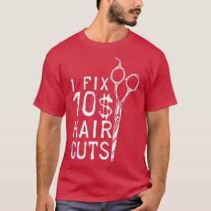 Camiseta I Fijar 10 Recortes De Cabello De Peluquería De Ba