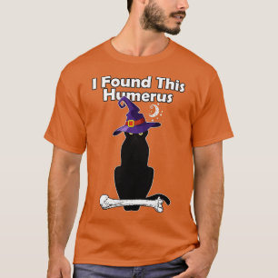 Camiseta I Found This Humerus Funny Halloween Cat 