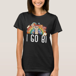 Camiseta I go Bi Bisexual Marcha del Orgullo Arcoiris Bisex