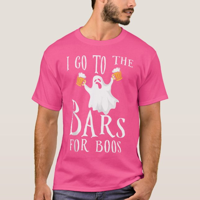 Camiseta I Go To The Bars For Boos Ghost Hunting Halloween (Anverso)