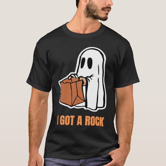 Camiseta I Got A Rock Trick or Treat Phantom Halloween Cost (Anverso)