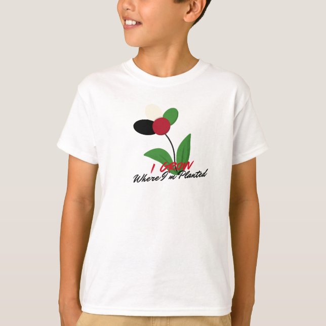 Camiseta  I Grow where I’m Planted (Anverso)