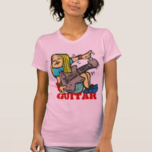 Camiseta I Guitar - Chica divertido Guitariano sintonizando