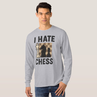 Camiseta I Hate Chess long sleeve - vivid print