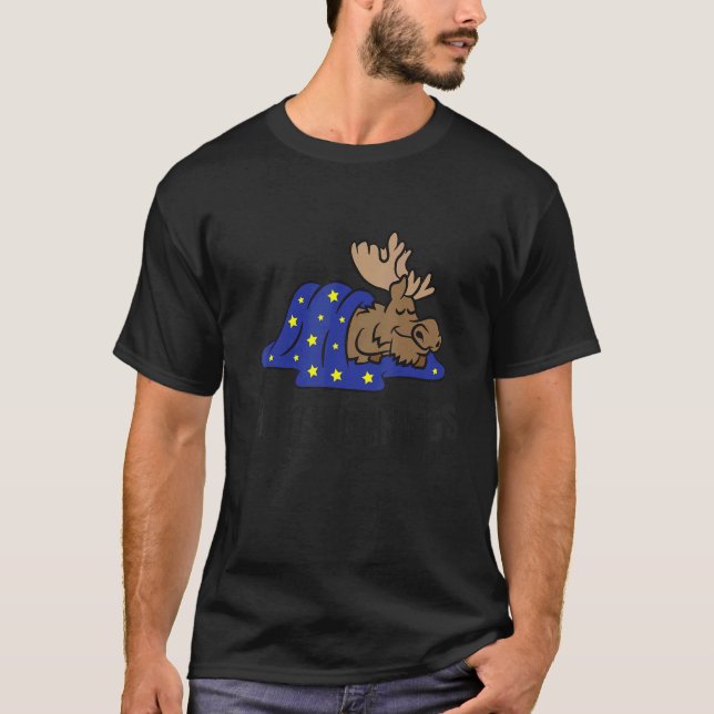 Camiseta I Hate Mornings Sleeping Moose (Anverso)