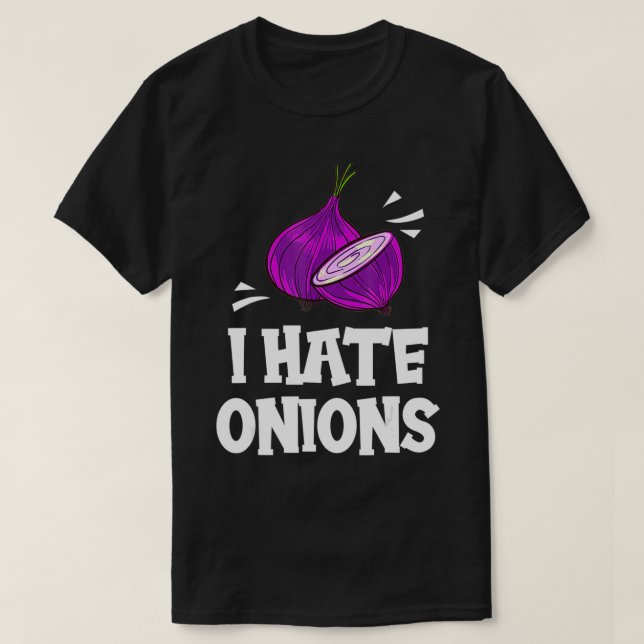Camiseta I Hate Onions Gift Red Pickled Onions  (Diseño del anverso)