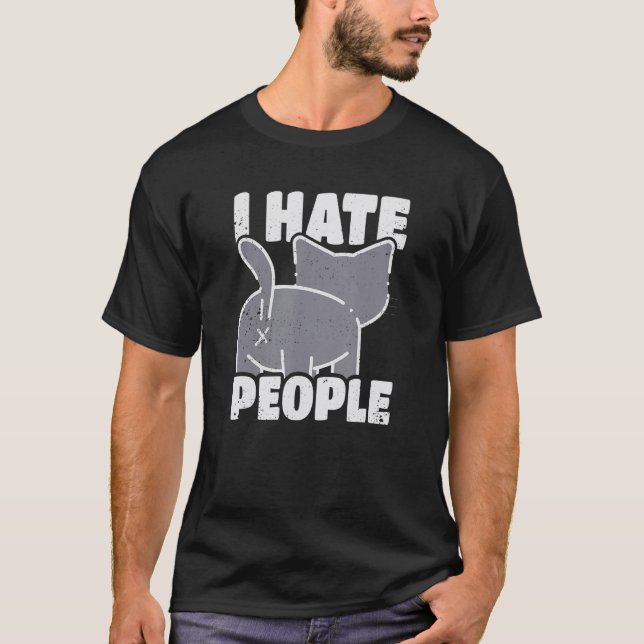 Camiseta I hate people (Anverso)