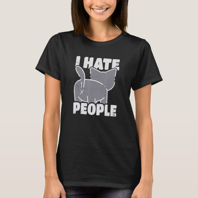 Camiseta I hate people (Anverso)