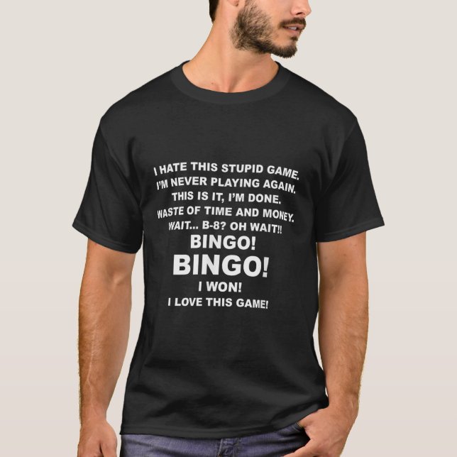 Camiseta I Hate This Stud Game I'm Never Playing Again Bing (Anverso)