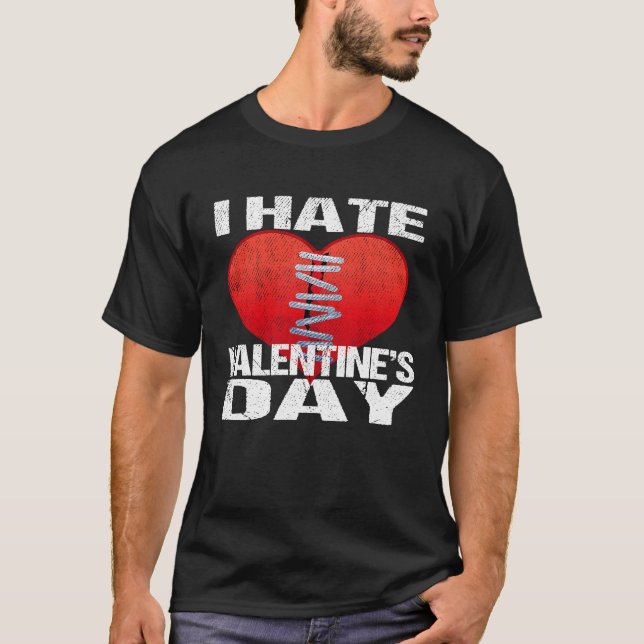 Camiseta I Hate Valentine's Day Men Women (Anverso)
