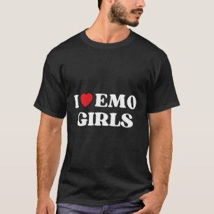 Camiseta I He Emo Cita Rojo El Estilo Emo