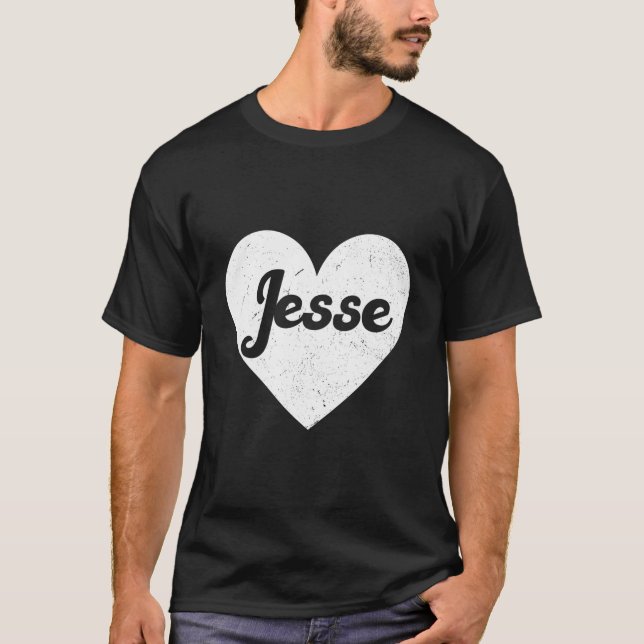 Camiseta I He Jesse First Names And He I Love Jesse (Anverso)