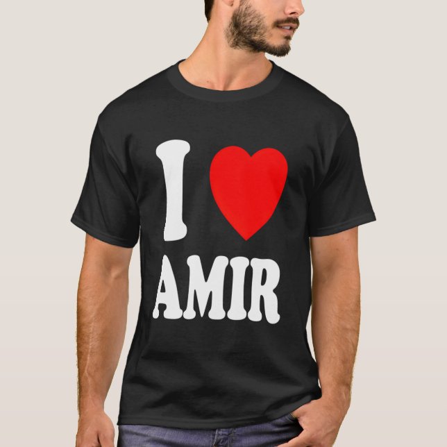 Camiseta I He Love Amir Spouse Married (Anverso)