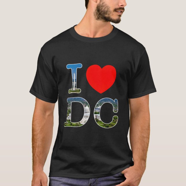 Camiseta I He Love Washington Wa Dc Font (Anverso)