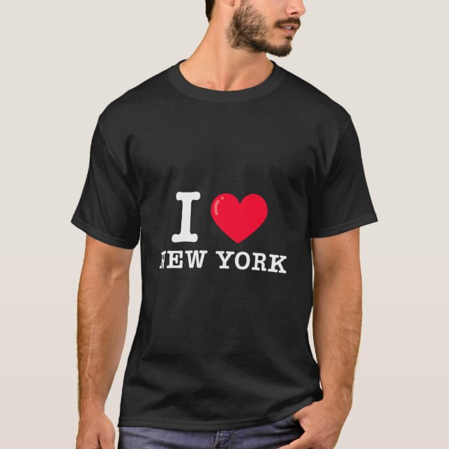 Camiseta I He New York Typewriter Font (Anverso)