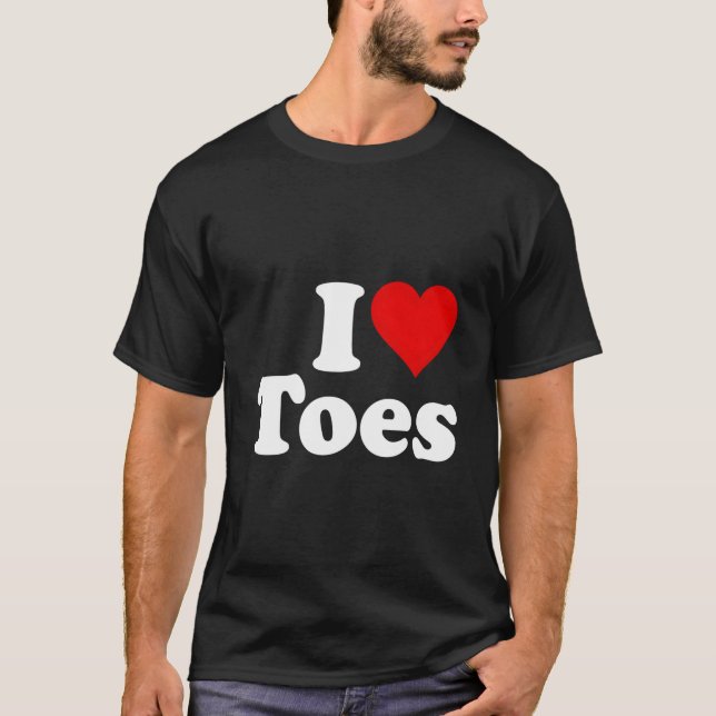 Camiseta I He Toes I Love Toes Fees (Anverso)