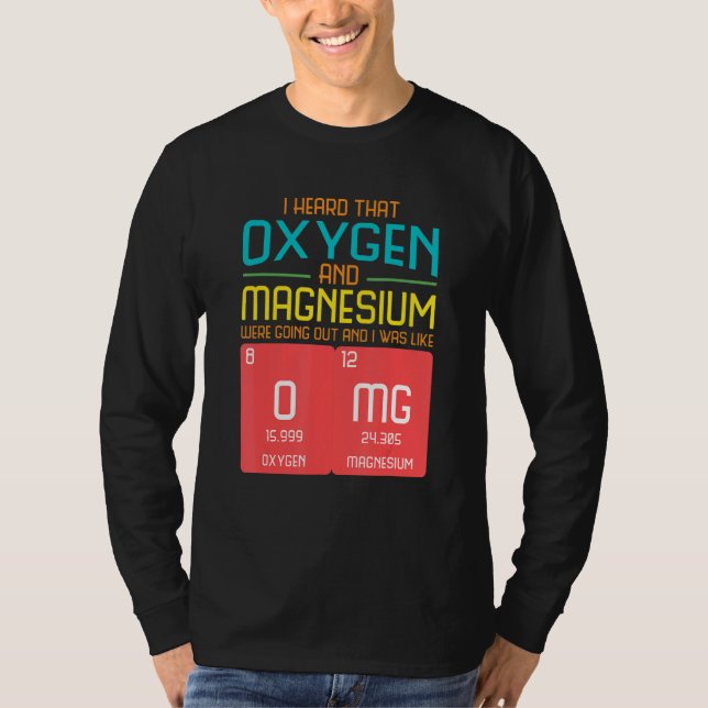 Camiseta I Heard That Oxygen And Magnesium Were Going Out (Anverso)