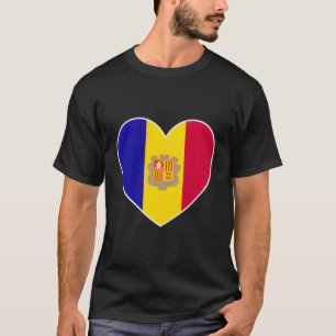 Camiseta I Heart Andorra - Fun Andorra Corazón Bandera