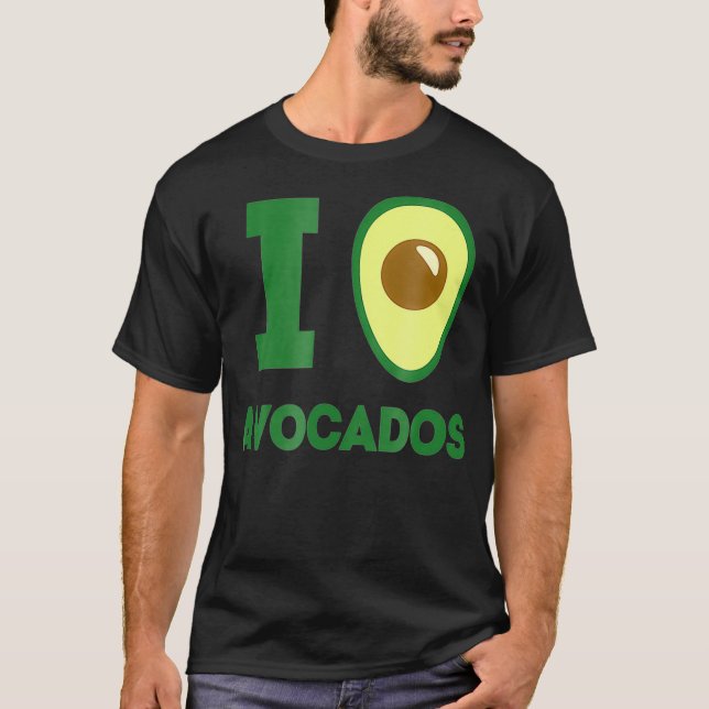 Camiseta I Heart Avocados   I Love Avocados  Keto Diet s  (Anverso)