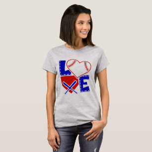 Camiseta I Heart Baseball - Me encanta el Ball Base
