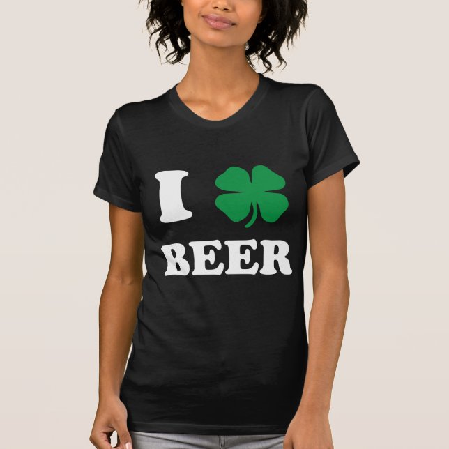 Camiseta I Heart Beer Black (Anverso)