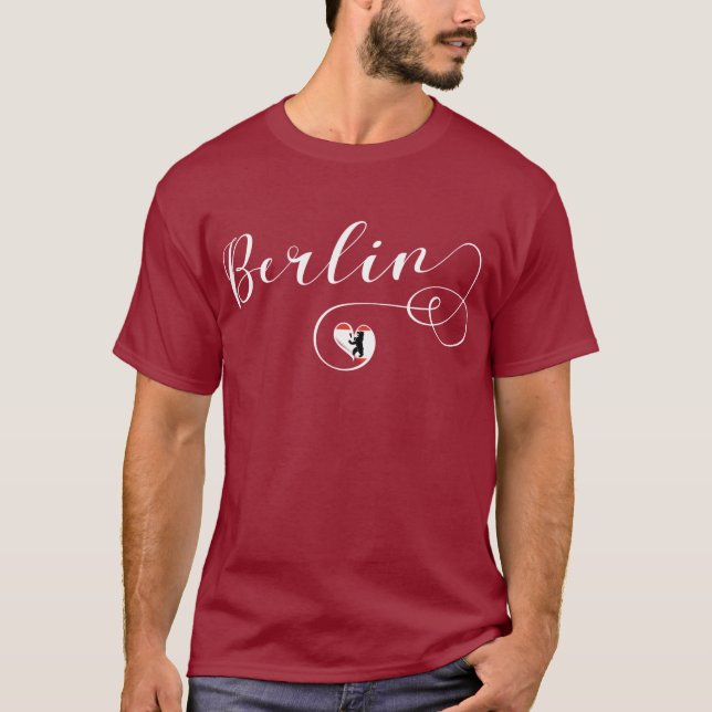 Camiseta I Heart Berlin, Alemania, Berliner (Anverso)