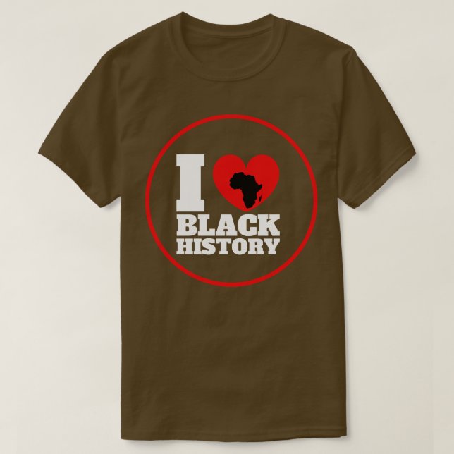Camiseta I Heart Black History 15 (Diseño del anverso)