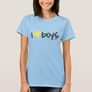 Camiseta I Heart Boys Yellow