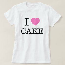 Camiseta I Heart Cake