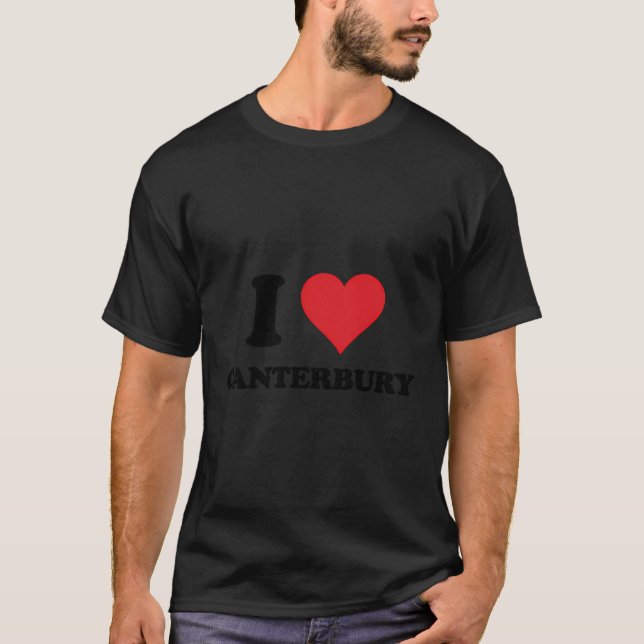 Camiseta I Heart Canterbury Love Uk (Anverso)