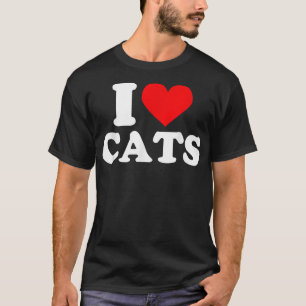 Camiseta I heart cats shirt  I heart cats  I love cats shir