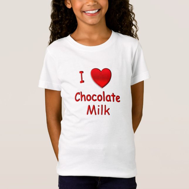 Camiseta I Heart Chocolate Leche (Anverso)