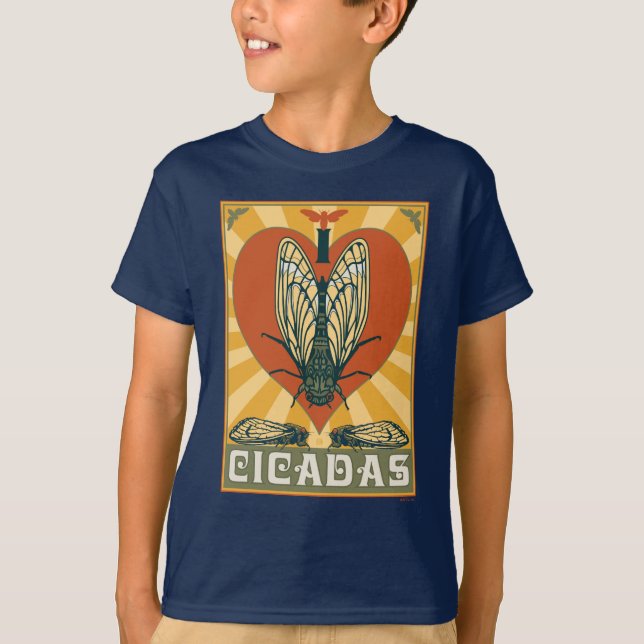 Camiseta I Heart Cicadas (Anverso)